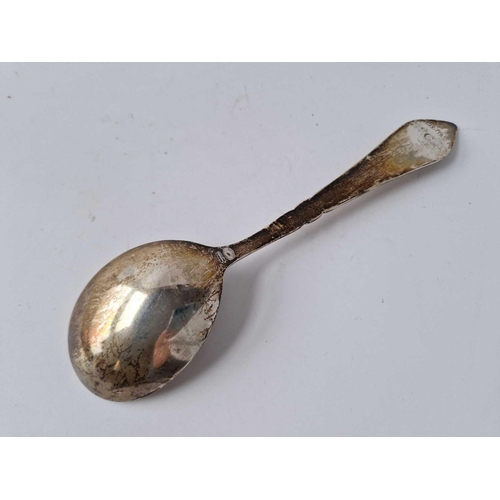 954 - Georg Jensen Large spoon with stylish handle 8.5 in long 85 gm