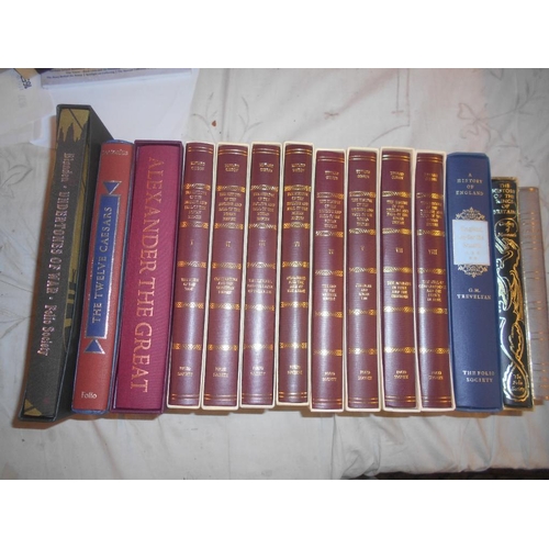 1005 - FOLIO SOCIETY   GIBBON, E.  ...Decline and Fall...  8 vols. in s/cases, plus 6 others (14)