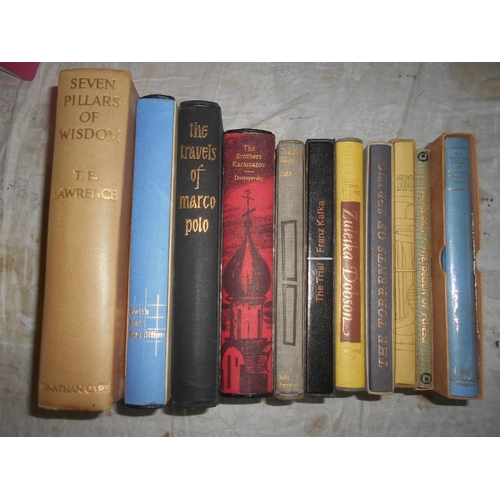 1002 - FOLIO SOCIETY 9 titles in s/cases, plus 2 others (11)