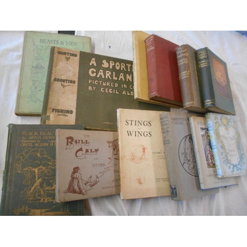 1007 - ALDIN, C. A Sporting Garland 1st.ed. (1902)), London, obl.4to orig. pict. bds. plus DE BOSSCHERE, J.... 