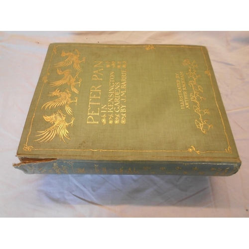 1012 - RACKHAM, A. Peter Pan in Kensington Gardens (1912), London, 4to orig. gt. dec. cl. 50 cold. plts. te... 