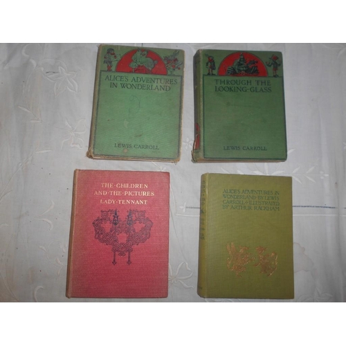 1018 - RACKHAM, A. Alice's Adventures in Wonderland 1909, London, 8vo orig. cl. 12 cold. plts. plus Alice's... 