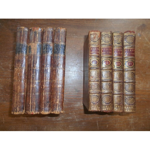 1023 - WILKES, J. & Others The North Briton, Xlvi 4 vols. 1772, London, 8vo 4 engrvd. port. frontis. cont. ... 