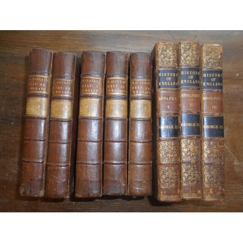 1028 - MACAULAY, Catherine The History of England 5 vols. 1766-1771, London, 8vo cont. fl. cf. ( Vol. I 3rd... 