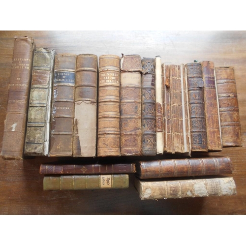 1038 - ANTIQUARIAN & LEATHER BINDINGS 16 various books