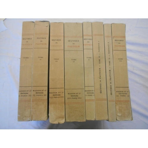 1055 - VALLERY-RADOT, P. Oeuvres De Pasteur 7 vols. in 8, 1922-33, Paris