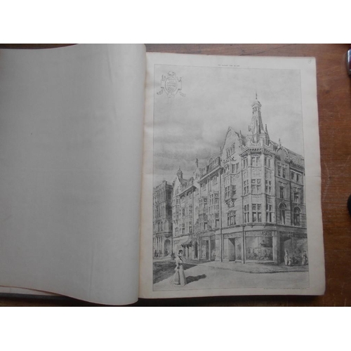 1064 - ARCHITECTURE bnd. fol. of architectural photolithos from 'The Builder' 1901-02