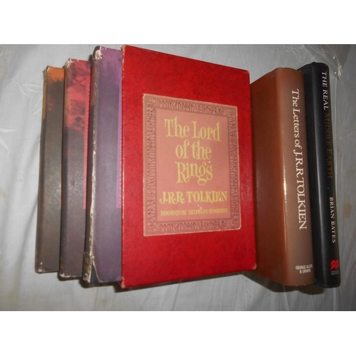 1065 - TOLKIEN, J.R.R. Lord of the Rings 3 vols. 2nd.ed. Revised, 1965, 14th. 13th. & 13th. printings, New ... 