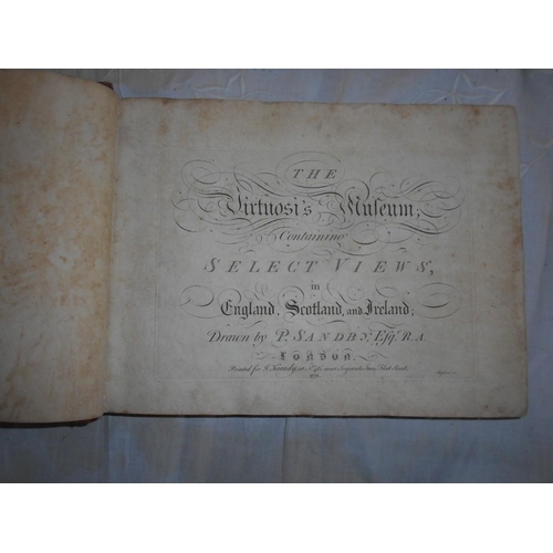 1087 - SANDBY, P. The Virtuosi's Museum 1778, London, obl.4to cont. hf. cf. 75 engrvd. plts.