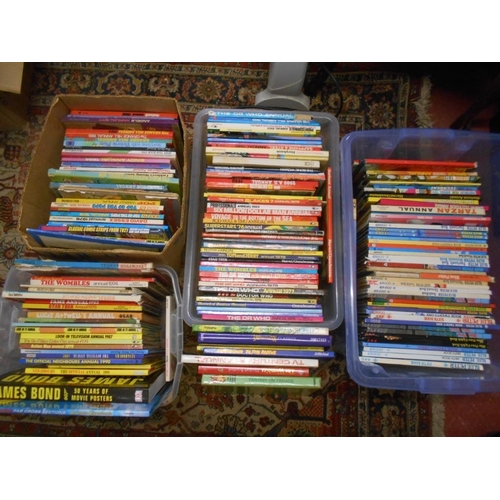 1090 - TV & COMIC ANNUALS 4 boxes