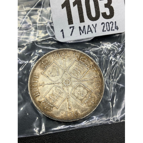 1103 - Florin 1887, better grade