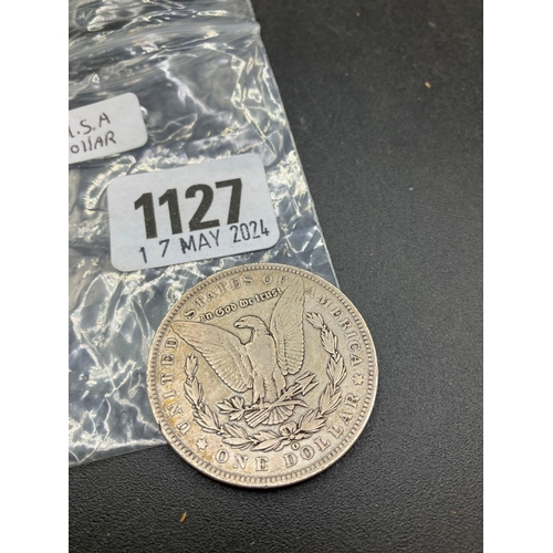 1127 - U S A Silver Dollar 1888