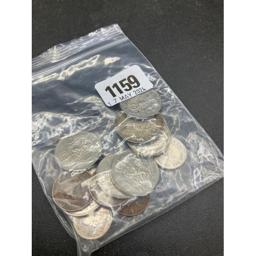 1159 - One bag of Dutch coins, including 1924 - 1928