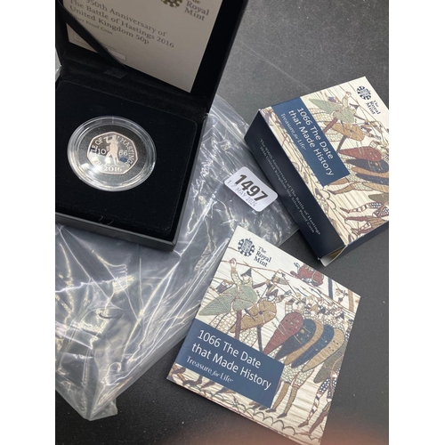 Battle of Hastings silver proof 50p