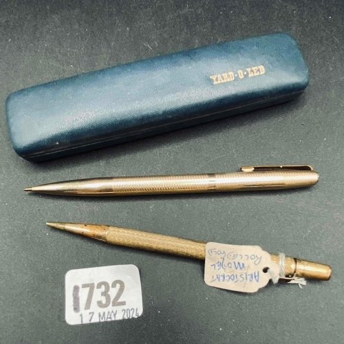 1732 - Two Yard of Lead pencils in case