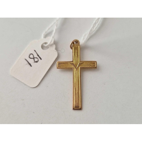 181 - A 9ct cross 1.1 gms