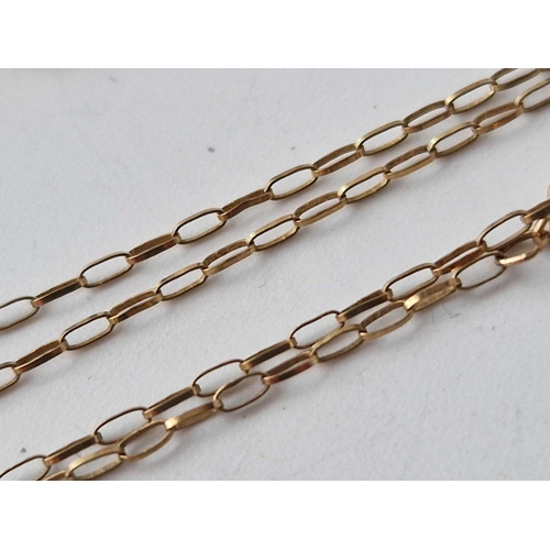 197 - A fine neck chain 9ct 19 inch