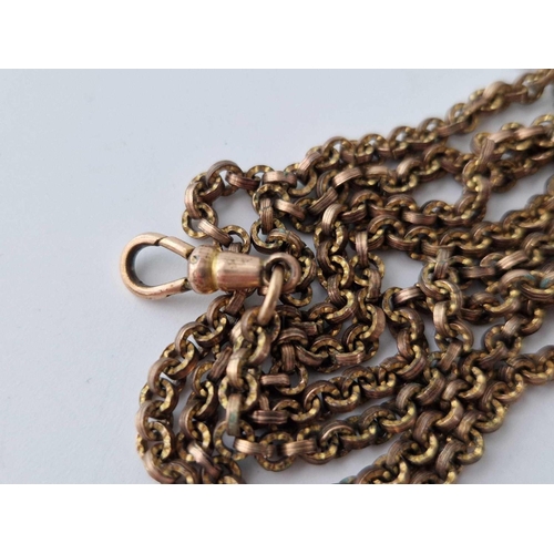 293 - A antique gilt metal guard chain