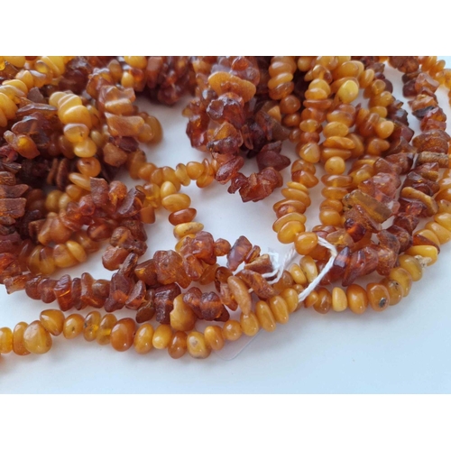 33 - Three baltic amber necklaces two of opera length