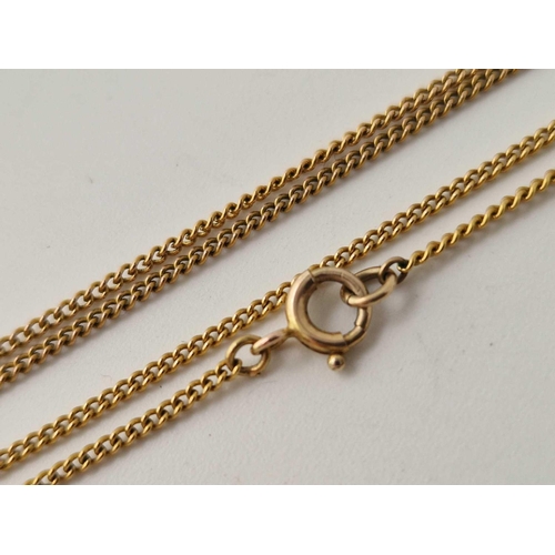 556 - A neck chain 9ct 21 inch 3 gms