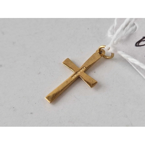 647 - A cross pendant 9ct