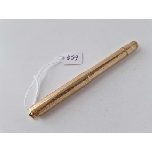 659 - A gold filled PARKER pen with 14ct nib