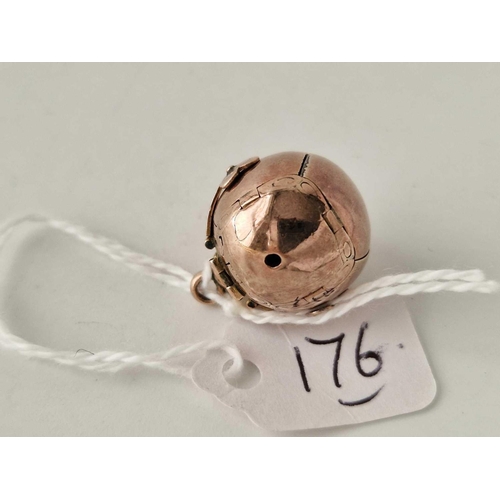 176 - Antique Masonic ball A/F