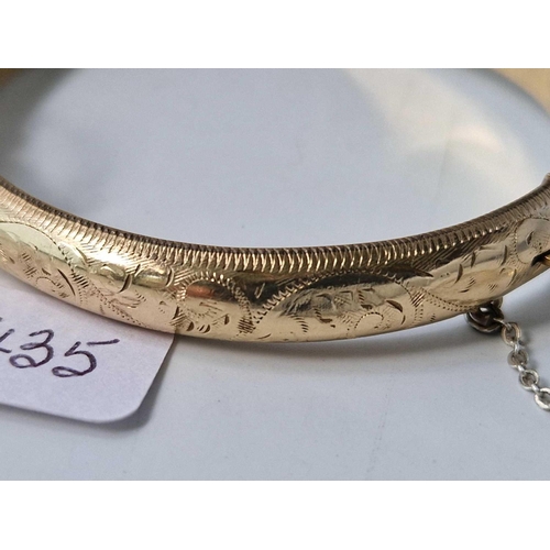 435 - A rolled gold bangle