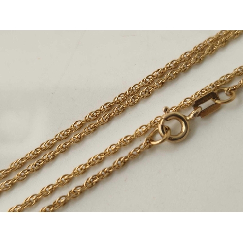 673 - A neck chain 9ct 18 inch 2 g