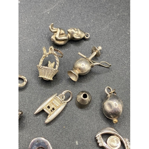 695 - Assorted silver items