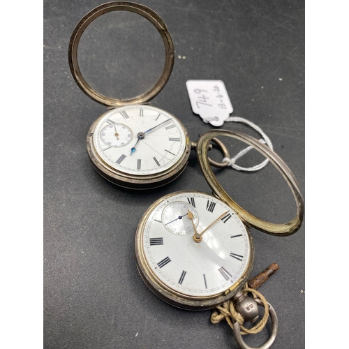 749 - Two gents silver pocket watches