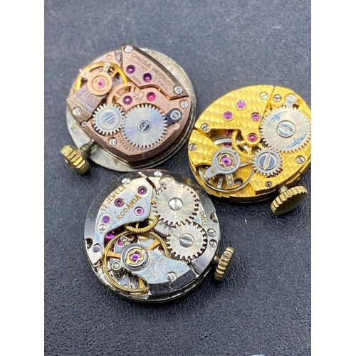 756 - A bag of four pocket movements and three wrist watch movements