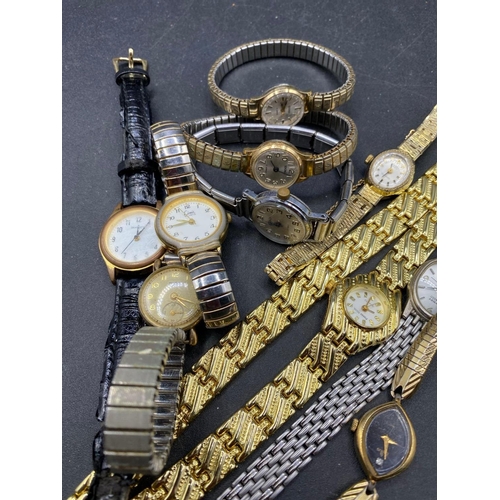 761 - Ten ladies assorted wrist watches