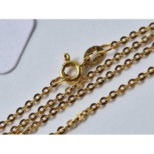 81 - A fine neck chain, 9ct, 17 inch, 1.3 g