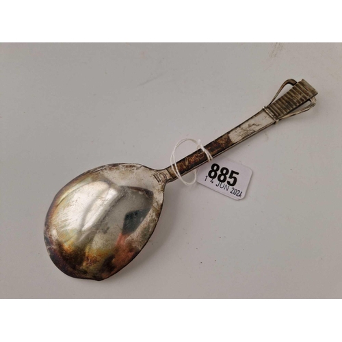 885 - Another Georg Jenson Danish spoon of Art Deco design, 8