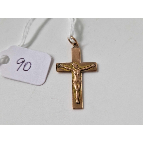 90 - A 9ct cross pendant, 1.9 g