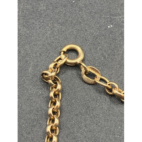 436 - A belcher link neck chain, 9ct, 16.5 inch, 5.0 g