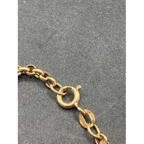 436 - A belcher link neck chain, 9ct, 16.5 inch, 5.0 g