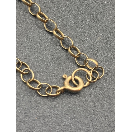 451 - A chain necklace 9ct, 22.5 inch, 4.6 g