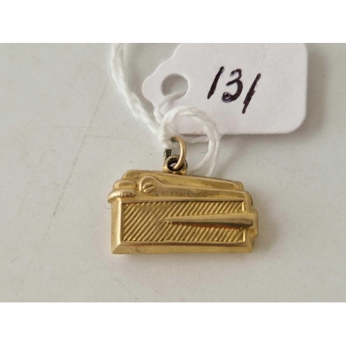 131 - A lighter charm 9ct 1.5 gms