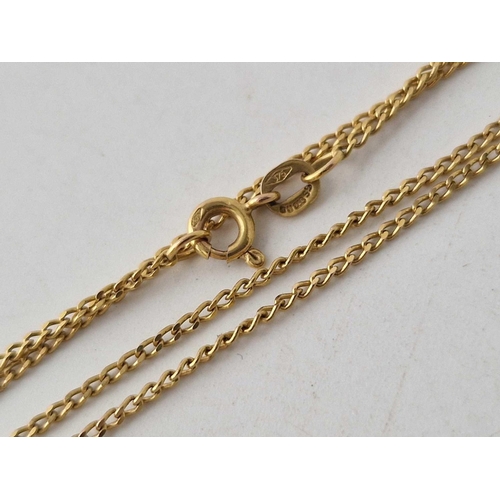 89 - A neck chain 9ct 20 inch 2.4 gms