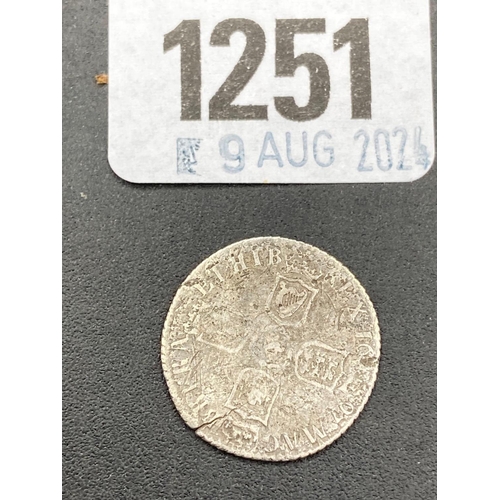 William III six pence scarce Exeter Mint 1697