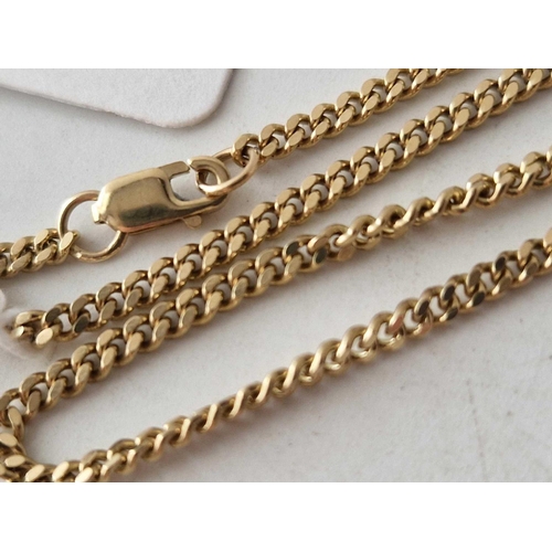 106 - A curb link neck chain 9ct 18 inch 6.7 gms