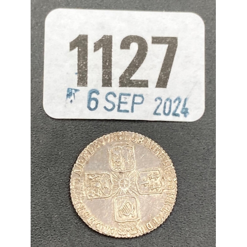 1127 - Six pence 1758