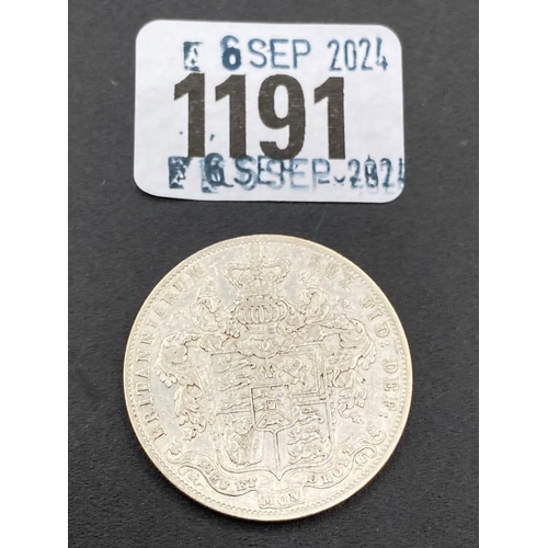 1191 - Half crown 1826