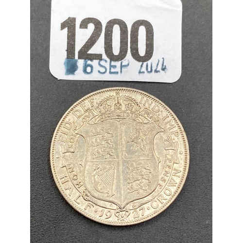 1200 - Half crown 1927