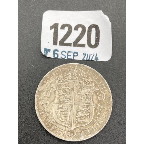 1220 - Half crown 1916, better grade