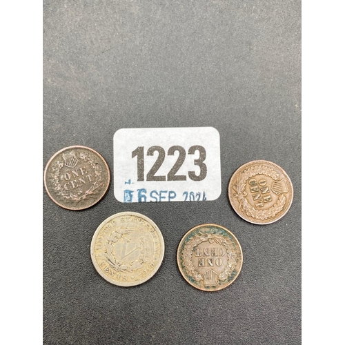 1223 - USA 1c 1882, 1900, 1905 +5c 1912