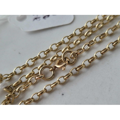 250 - An oval link neck chain, 9ct, 15 inch, 4.1 g