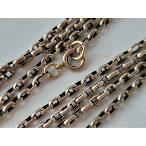 368 - A BELCHER LINK NECK CHAIN, 9ct, 26 inch,10.7 g